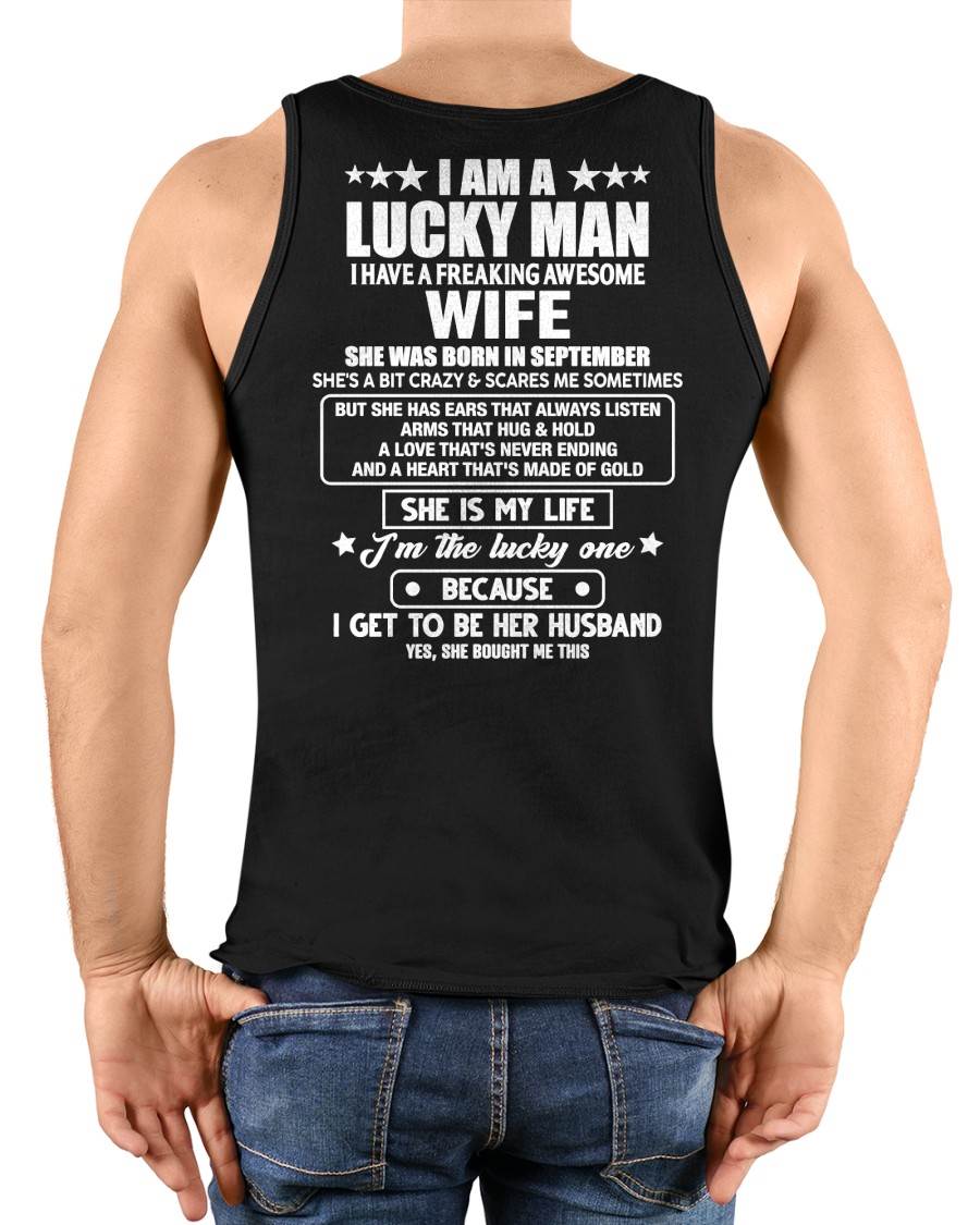 SEPTEMBER - SHE IS MY LIFE I'M THE LUCKY ONE BECAUSE I GET TO BE HER HUSBAND - FROM WIFE - NINA09 (SKU2602-209-09)