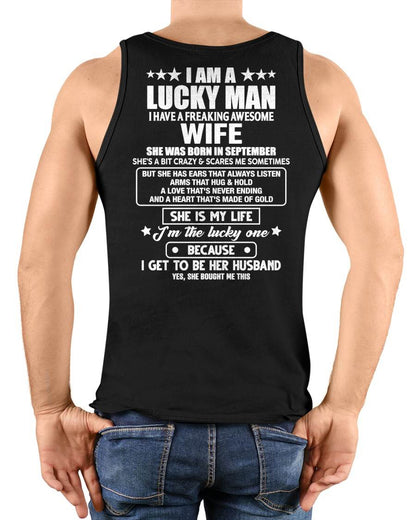 SEPTEMBER - SHE IS MY LIFE I'M THE LUCKY ONE BECAUSE I GET TO BE HER HUSBAND - FROM WIFE - NINA09 (SKU2602-209-09)