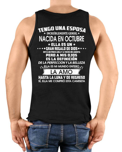 OCTUBRE - TENGO UNA ESPOSA INCREÍBLEMENTE GENIAL - Regalo especial para tu novio o esposo - NINA10 (SKU2605-286-10)