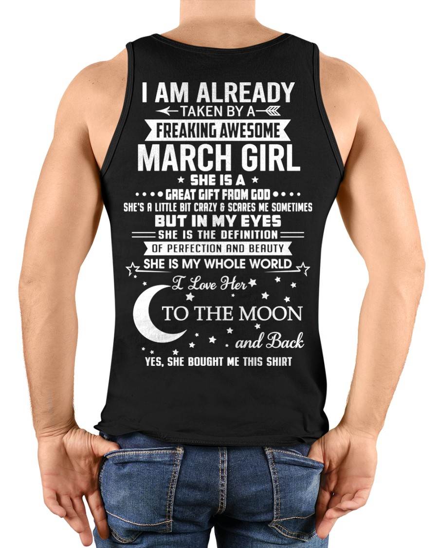 MARCH - SHE IS MY WHOLE WORLD I LOVE HER TO THE MOON AND BACK - FROM WIFE - NINA03 (SKU2602-71-03)