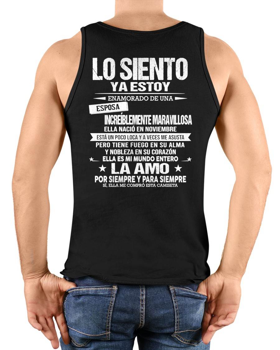 NOVIEMBRE - YA ESTOY ENAMORADO DE UNA ESPOSA INCREÍBLEMENTE MARAVILLOSA - Regalo especial para tu novio o esposo - NINA11 (SKU2605-328-11)