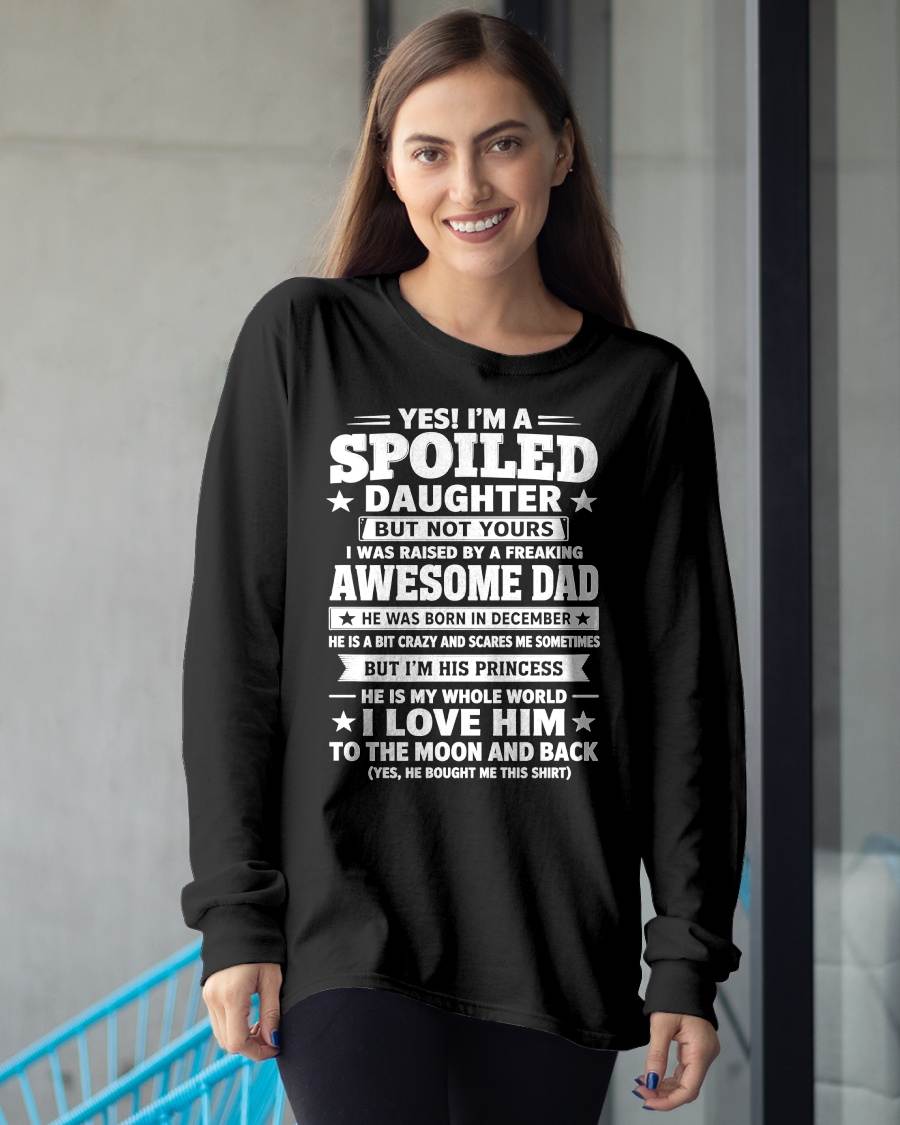 DECEMBER - I WAS RAISED BY A FREAKING AWESOME DAD I LOVE HIM TO THE MOON AND BACK - FROM DAD - NINA12 (SKU2605-140-12)
