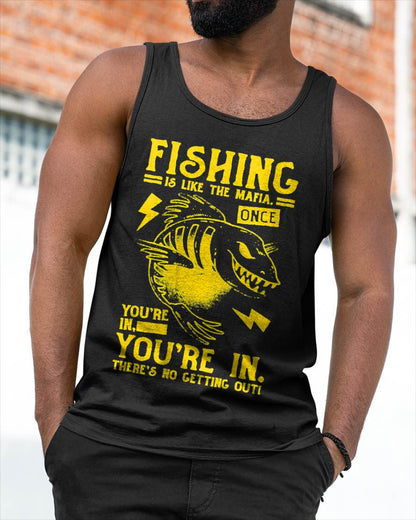 Fishing is Like the Mafia T-Shirt - Funny Fishing T-Shirt