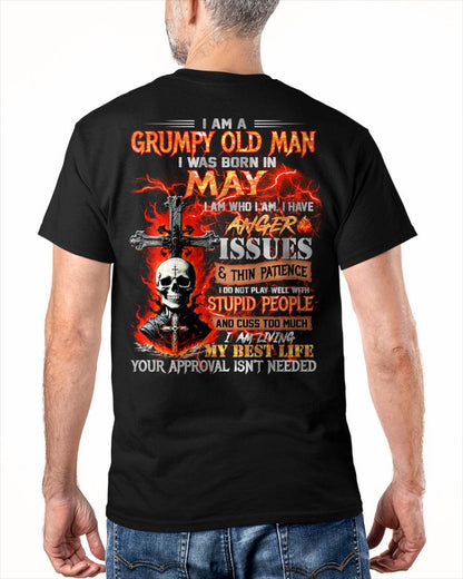 MAY – I DO NOT PLAY WELL WITH STUPID PEOPLE AND I CUSS TOO MUCH – MAN TEE - NINA05 (SKU12-319-05)