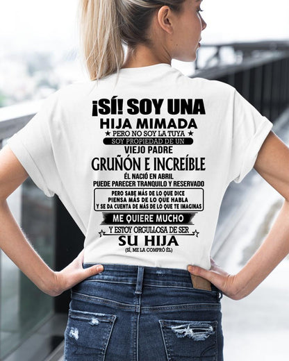 Abril Padre Increíble - Regalo especial para hija - TBN - T04 (SKU04-109-04)