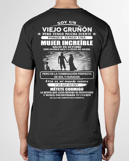 OCTUBRE - SOY UN VIEJO GRUÑÓN - Regalo especial para tu novio o esposo - NINA10 (SKU2604-270-10)
