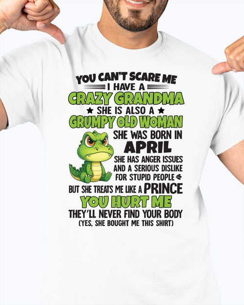 APRIL - YOU CAN'T SCARE ME - FOR GRANDSON - GIFT FROM GRANDMA - NINA04 (SKU09-85-04)