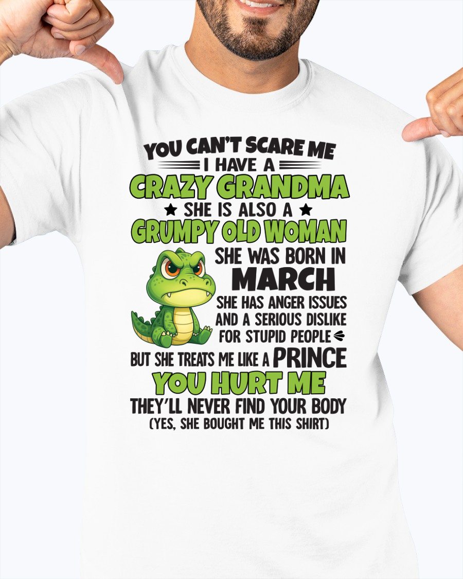 MARCH - YOU CAN'T SCARE ME - FOR GRANDSON - GIFT FROM GRANDMA - NINA03 (SKU09-85-03)
