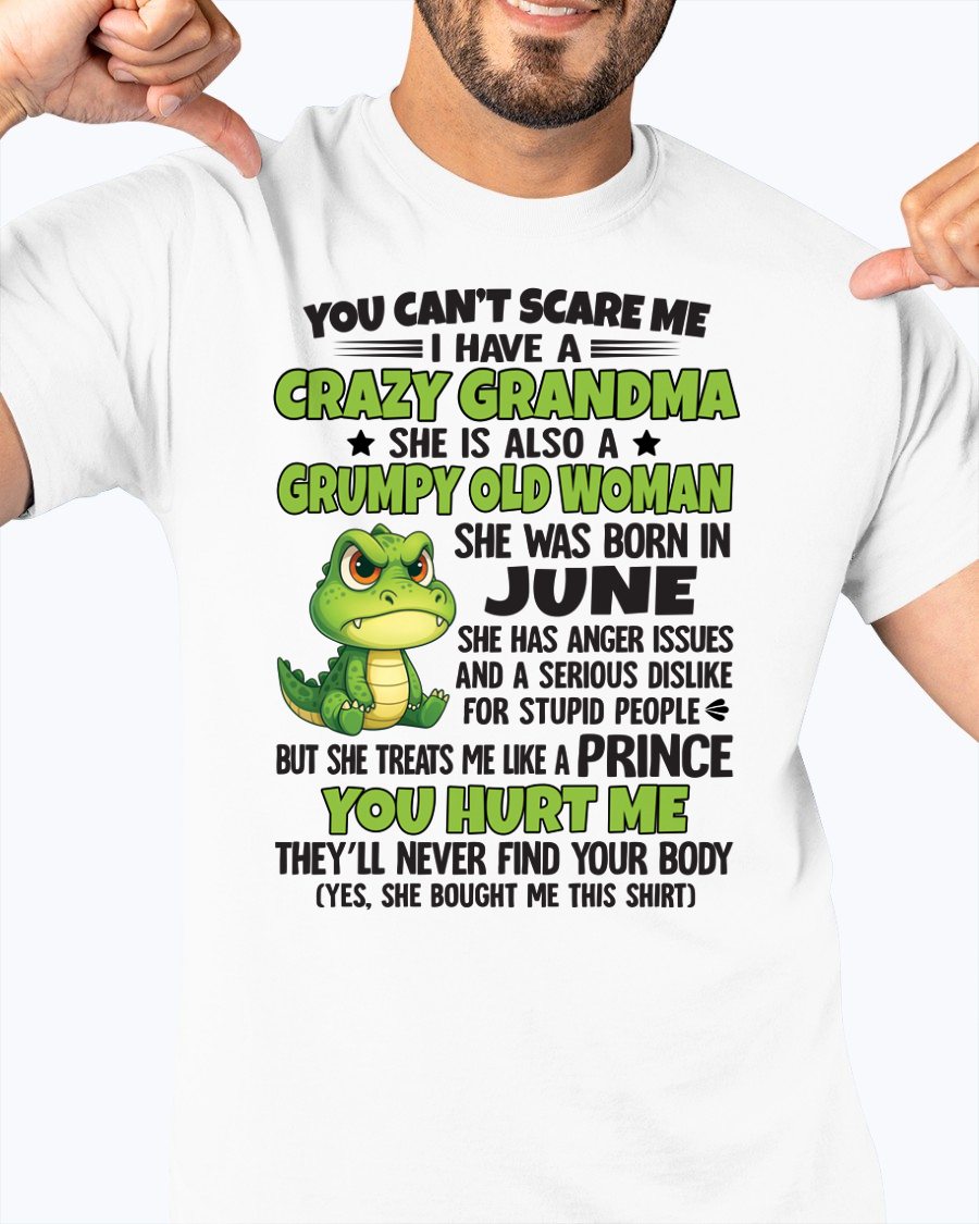JUNE - YOU CAN'T SCARE ME - FOR GRANDSON - GIFT FROM GRANDMA - NINA06 (SKU09-85-06)