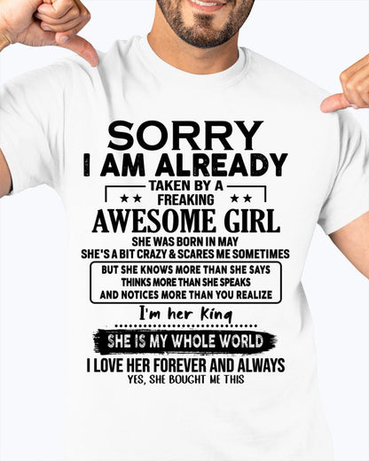 May - Awesome Girl born in May - Special gift for your boyfriend - From Wife NINA05 (SKU.AT16)