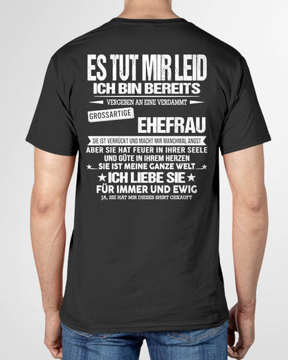 SIE IST MEINE GANZE WELT ICH LIEBE SIE FÜR IMMER UND EWIG -Das perfekte Geschenk für Ihren Ehemann - GER/NINA00 (SKU2605-350-00)