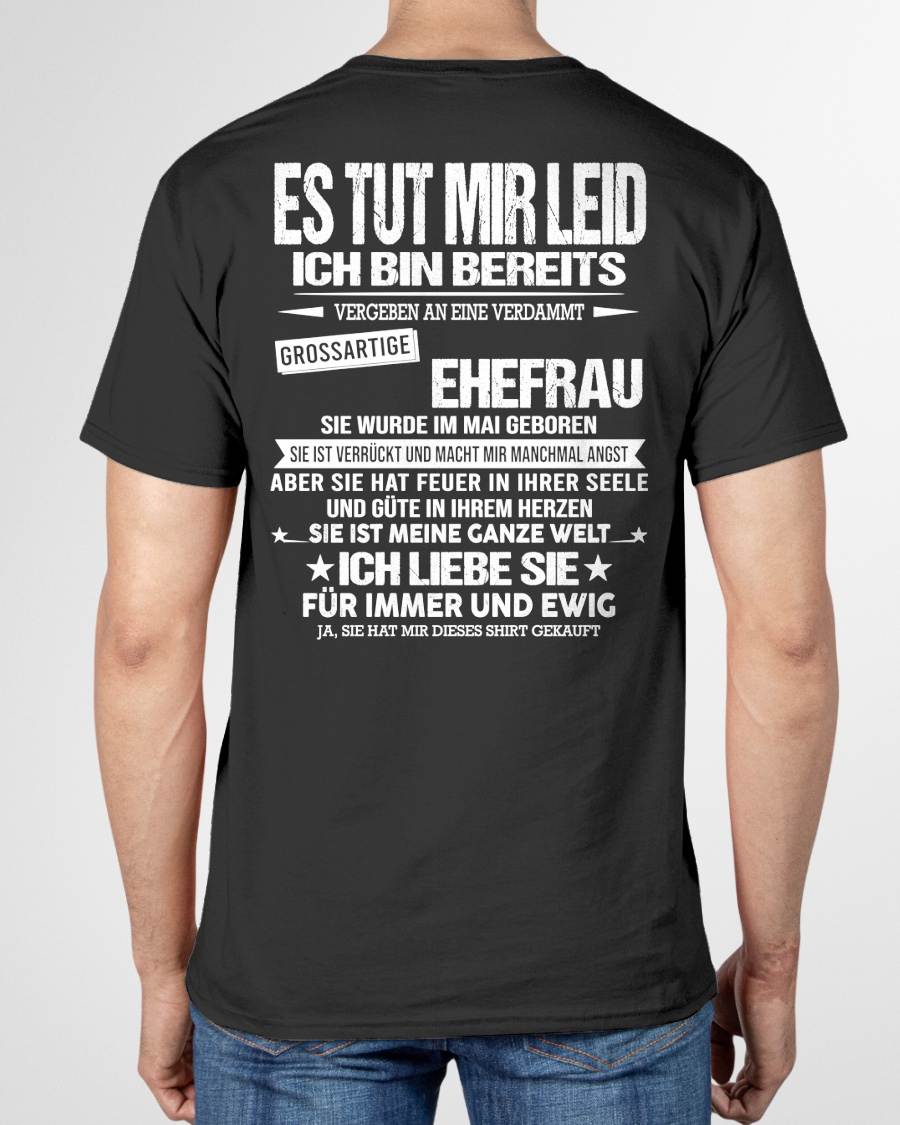 MAI - SIE IST MEINE GANZE WELT ICH LIEBE SIE FÜR IMMER UND EWIG - Das perfekte Geschenk für Ihren Ehemann - GER/NINA05 (SKU2605-350-05)