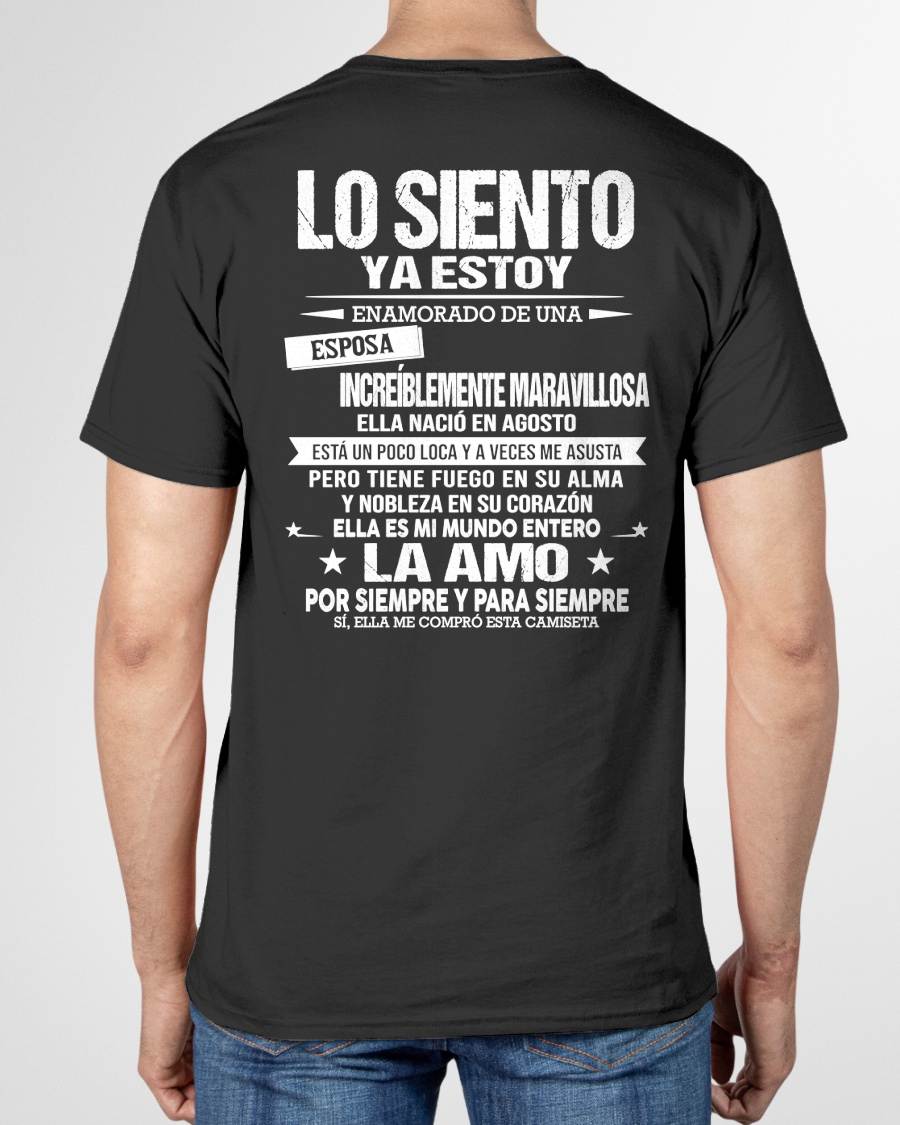 AGOSTO - YA ESTOY ENAMORADO DE UNA ESPOSA INCREÍBLEMENTE MARAVILLOSA - Regalo especial para tu novio o esposo - NINA08 (SKU2605-328-08)