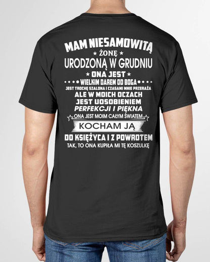 GRUDZIEŃ - ONA JEST WIELKIM DAREM OD BOGA – Idealny Prezent dla Twojego Męża – POL/NINA12 (SKU2605-273-12)
