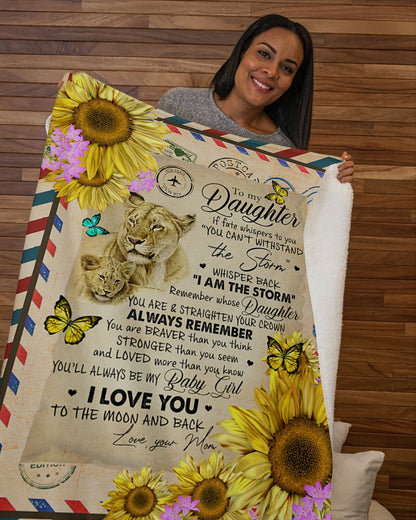 MOM and DAUGHTER - Special gift for Daughter - from mom Blanket