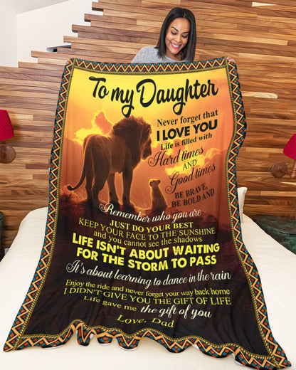 Special Gift For Your Daughter Blanket - From Dad (SKUB11-90)