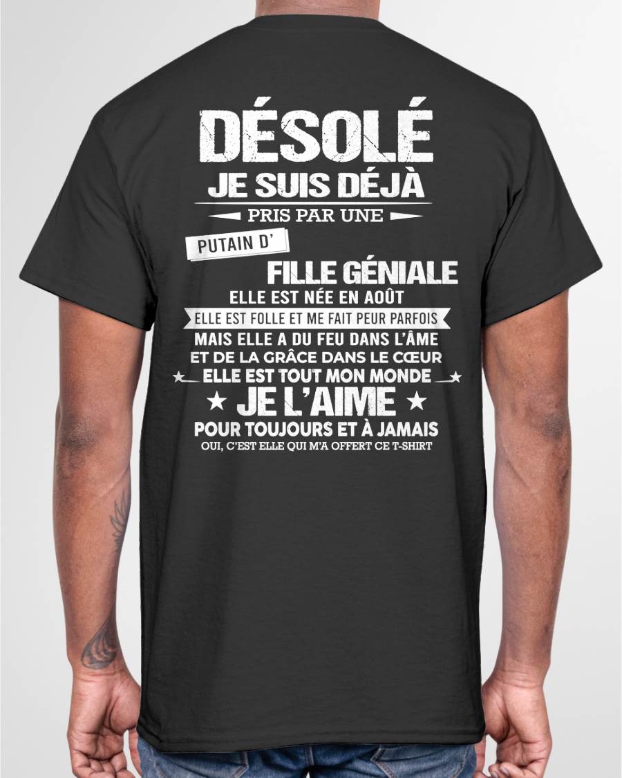 AOÛT – DÉSOLÉ, JE SUIS DÉJÀ PRIS PAR UNE FILLE VRAIMENT GÉNIALE – DE LA PART DE MA FEMME - FR08 / NINA08 (SKU26T-01140-08)