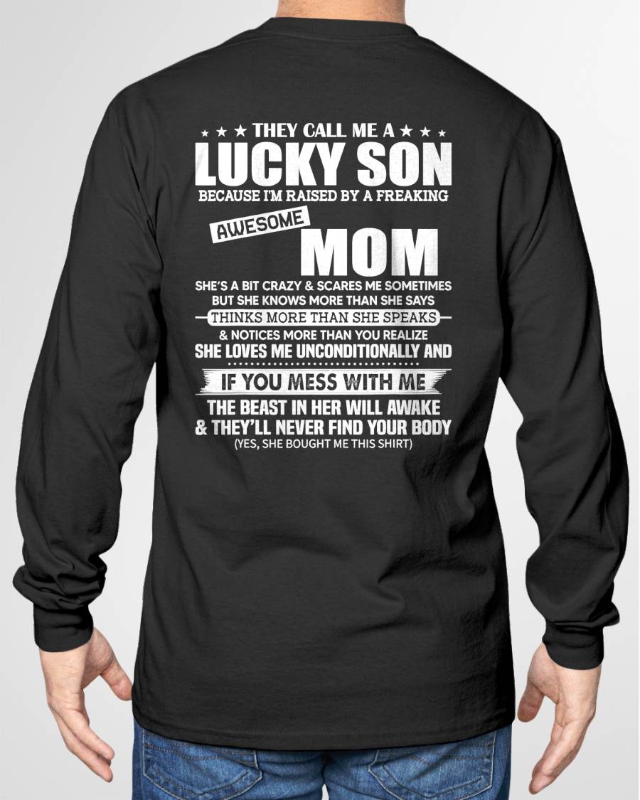 THEY CALL ME A LUCKY SON - Gift For Son From Mom - NINA00 (SKU2610-444-00)