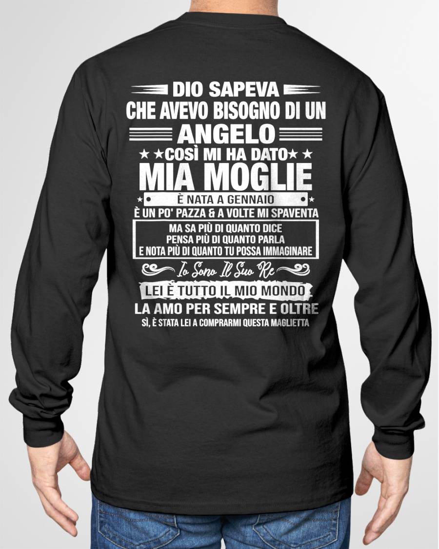GENNAIO - LEI È TUTTO IL MIO MONDO - regalo perfetto per tuo marito - ITA/NINA01 (SKU2606-248-01)