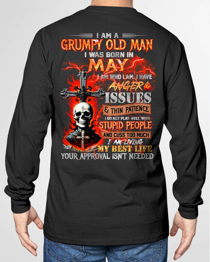 MAY – I DO NOT PLAY WELL WITH STUPID PEOPLE AND I CUSS TOO MUCH – MAN TEE - NINA05 (SKU12-319-05)