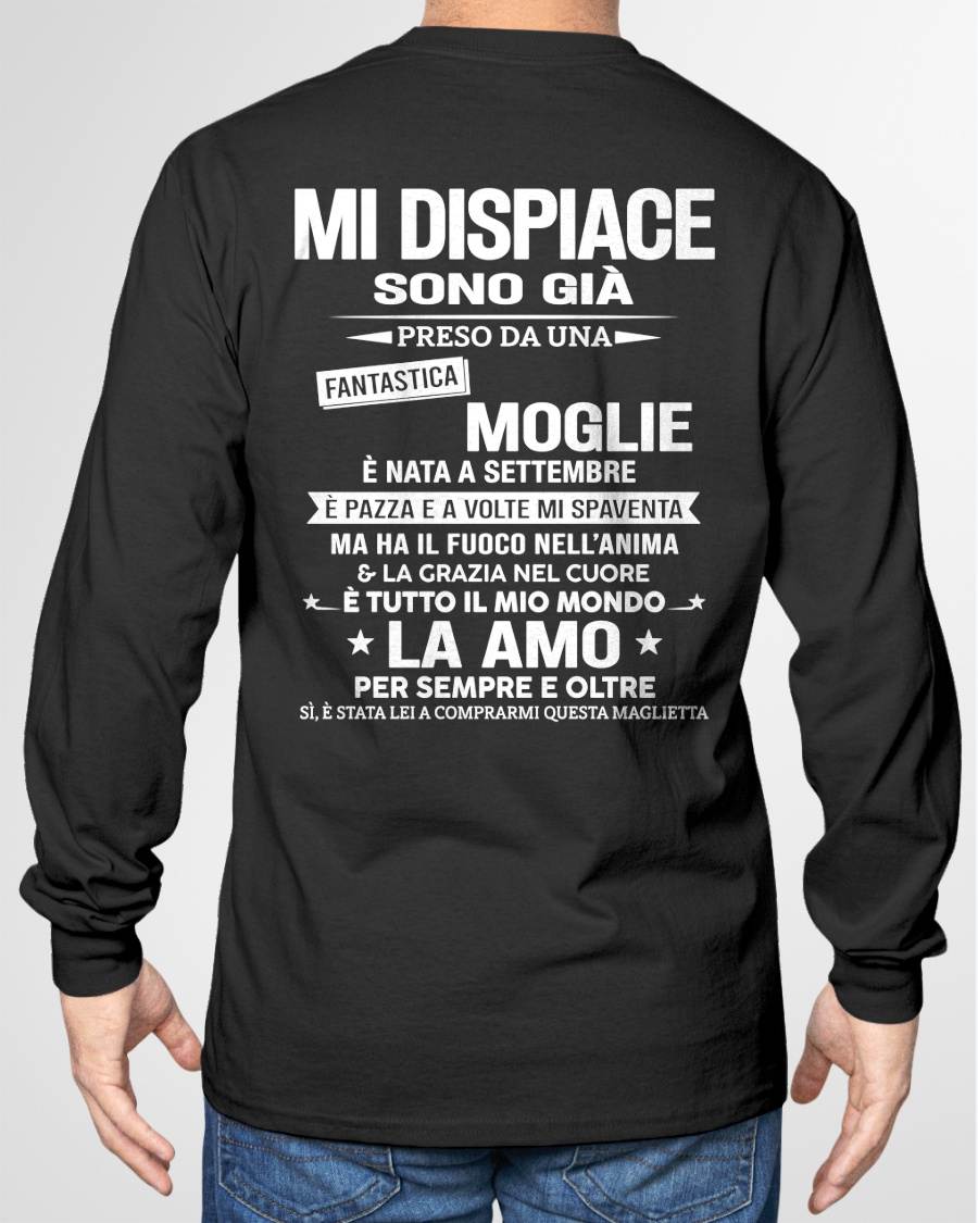SETTEMBRE - MI DISPIACE SONO GIÀ PRESO DA UNA FANTASTICA MOGLIE - regalo perfetto per tuo marito - ITA/NINA09 (SKU2606-245-09)