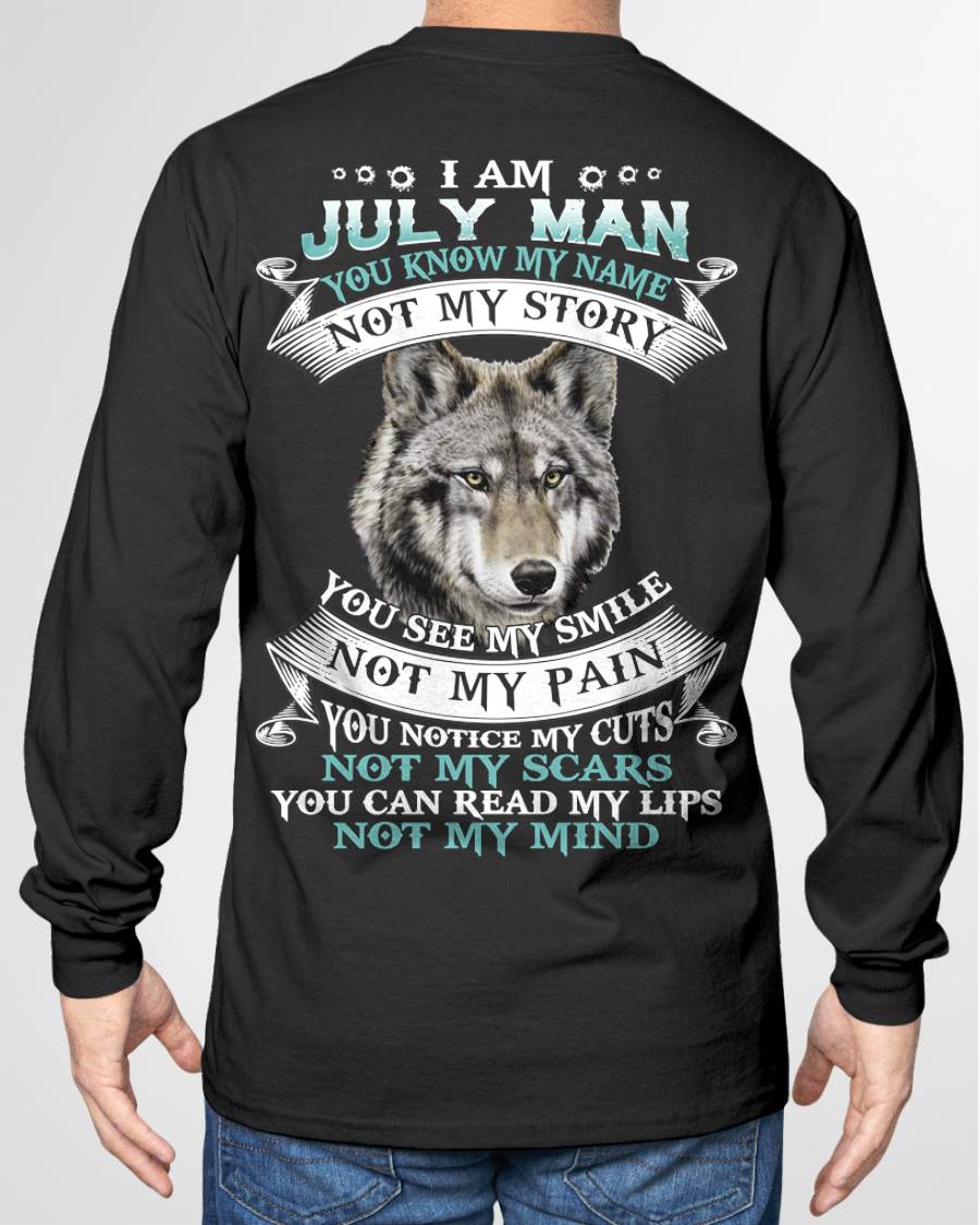 JULY - YOU NOTICE MY CUTS NOT MY SCARS YOU CAN READ MY LIPS NOT MY MIND - MAN TEE - NINA07 (SKU26T-01182-07)