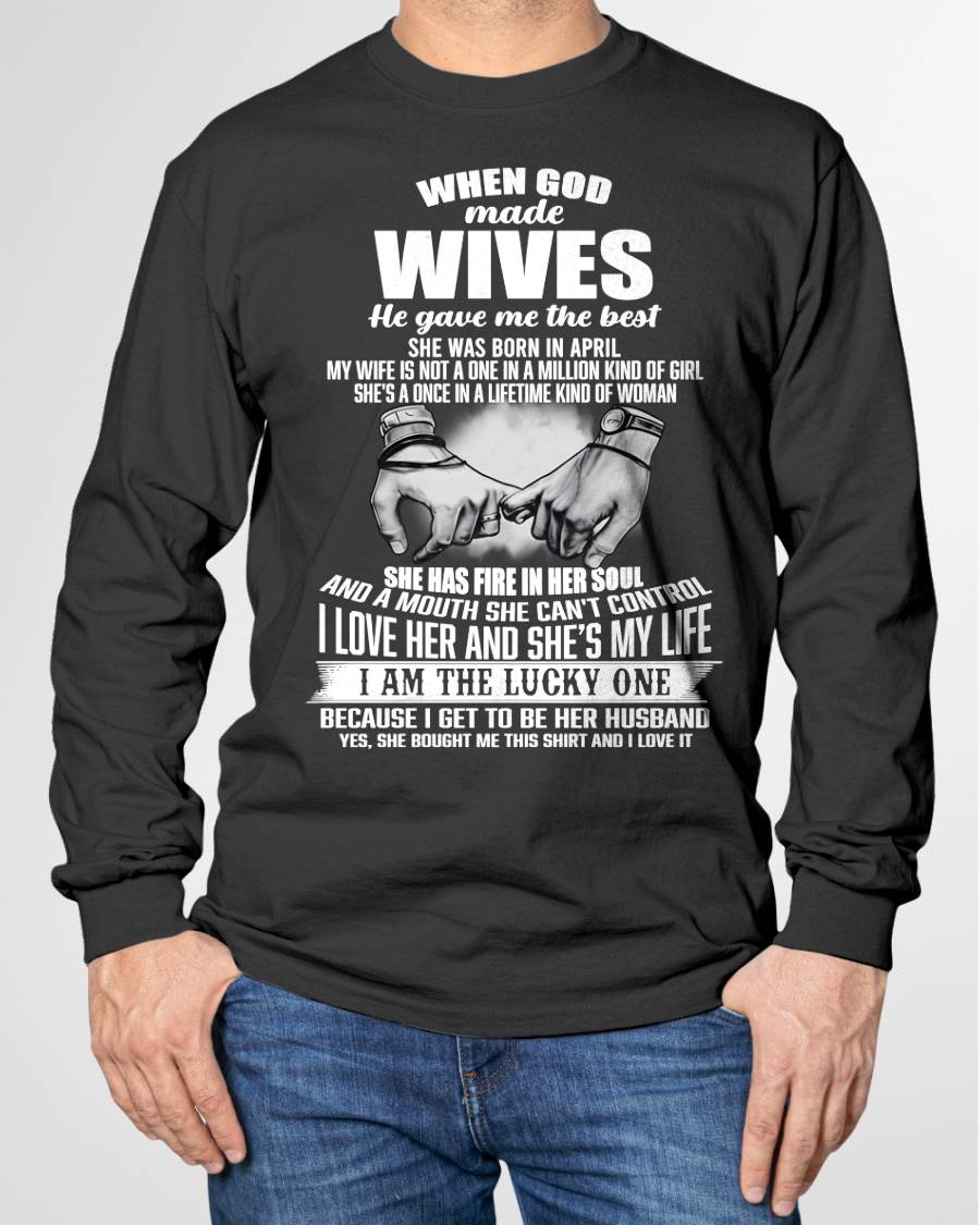 APRIL - WHEN GOD MADE WIVES HE GAVE ME THE BEST - FROM WIFE - NINA04 (SKU26T-01-05-04)