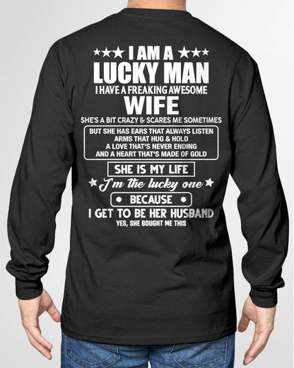 SHE IS MY LIFE I'M THE LUCKY ONE BECAUSE I GET TO BE HER HUSBAND - FROM WIFE - NINA00 (SKU2602-209-00)