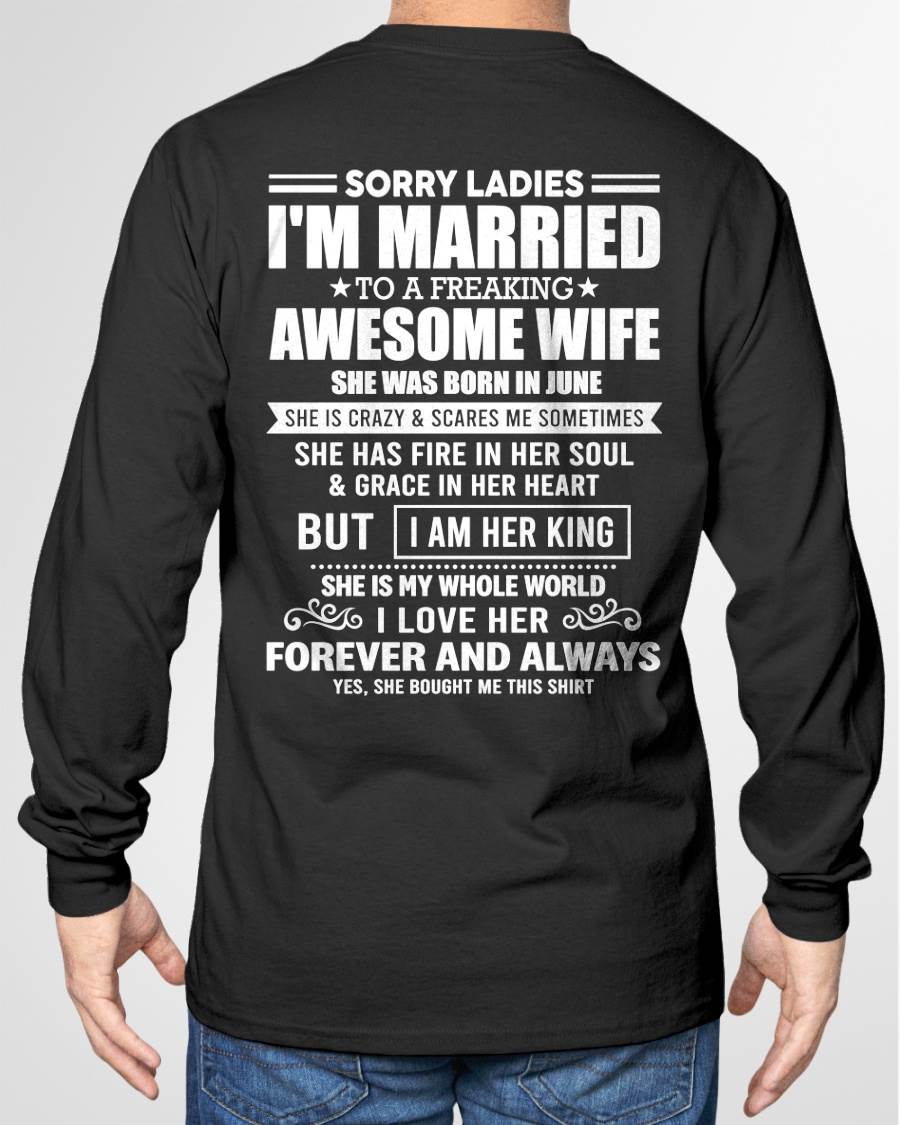JUNE - SORRY LADIES I'M MARRIED TO A FREAKING AWESOME WIFE - FROM WIFE - NINA06 (SKU26T-01199-06)