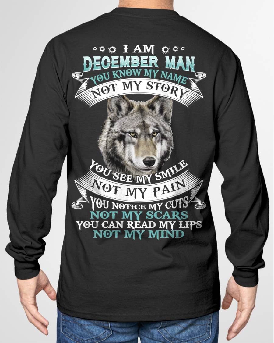 DECEMBER - YOU NOTICE MY CUTS NOT MY SCARS YOU CAN READ MY LIPS NOT MY MIND - MAN TEE - NINA12 (SKU26T-01182-12)