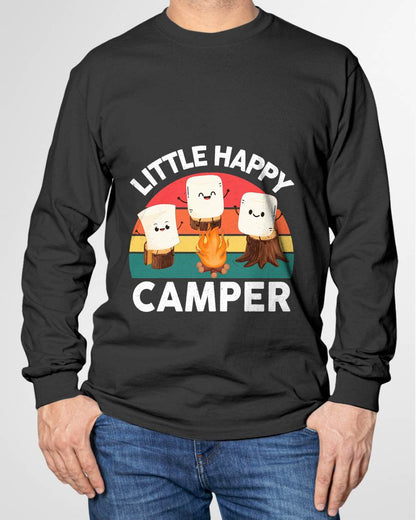 Happy Marshmallow Camper-Shirt Toddler Cute Camping T-Shirt
