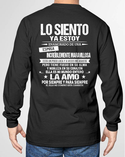 YA ESTOY ENAMORADO DE UNA ESPOSA INCREÍBLEMENTE MARAVILLOSA - Regalo especial para tu novio o esposo - NINA00 (SKU2605-328-00)