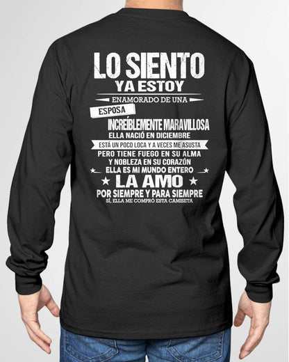 DICIEMBRE - YA ESTOY ENAMORADO DE UNA ESPOSA INCREÍBLEMENTE MARAVILLOSA - Regalo especial para tu novio o esposo - NINA12 (SKU2605-328-12)