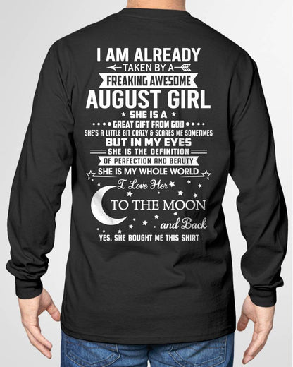 AUGUST - SHE IS MY WHOLE WORLD I LOVE HER TO THE MOON AND BACK - FROM WIFE - NINA08 (SKU2602-71-08)