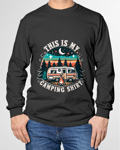 Funny Camper Hiking Nature Shirt This is My Camping Shirt T-Shirt