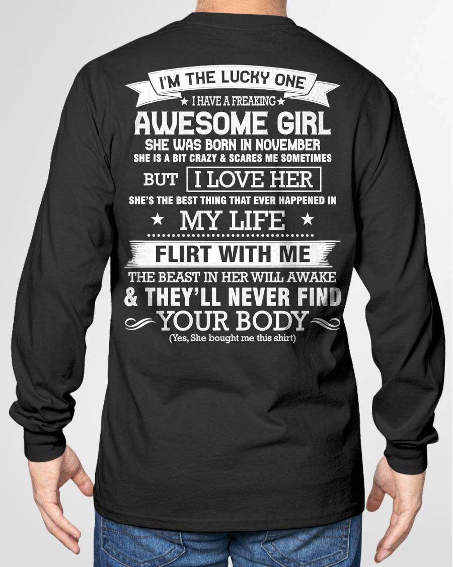 NOVEMBER – SHE’S THE BEST THING THAT EVER HAPPENED IN MY LIFE - FROM WIFE - NINA11 (SKU26T-01280-11)