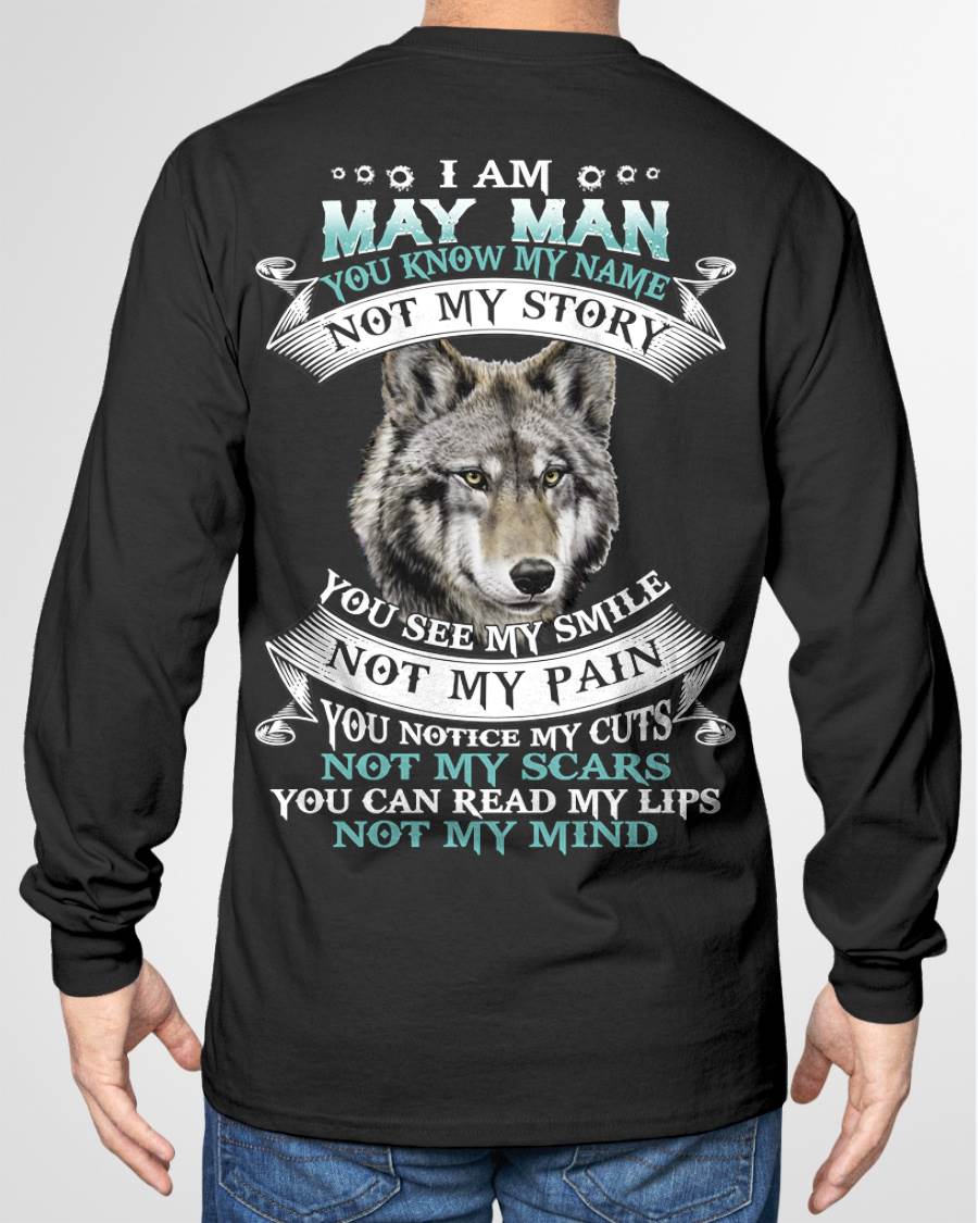 MAY - YOU NOTICE MY CUTS NOT MY SCARS YOU CAN READ MY LIPS NOT MY MIND - MAN TEE - NINA05 (SKU26T-01182-05)