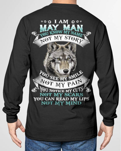 MAY - YOU NOTICE MY CUTS NOT MY SCARS YOU CAN READ MY LIPS NOT MY MIND - MAN TEE - NINA05 (SKU26T-01182-05)