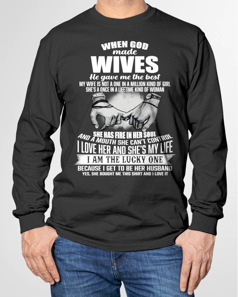 WHEN GOD MADE WIVES HE GAVE ME THE BEST - FROM WIFE - NINA00 (SKU26T-01-05-00)