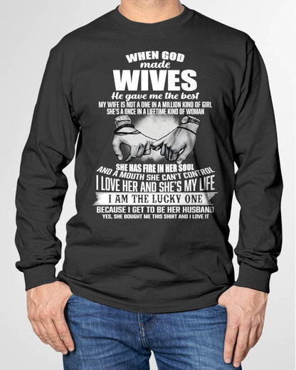 WHEN GOD MADE WIVES HE GAVE ME THE BEST - FROM WIFE - NINA00 (SKU26T-01-05-00)