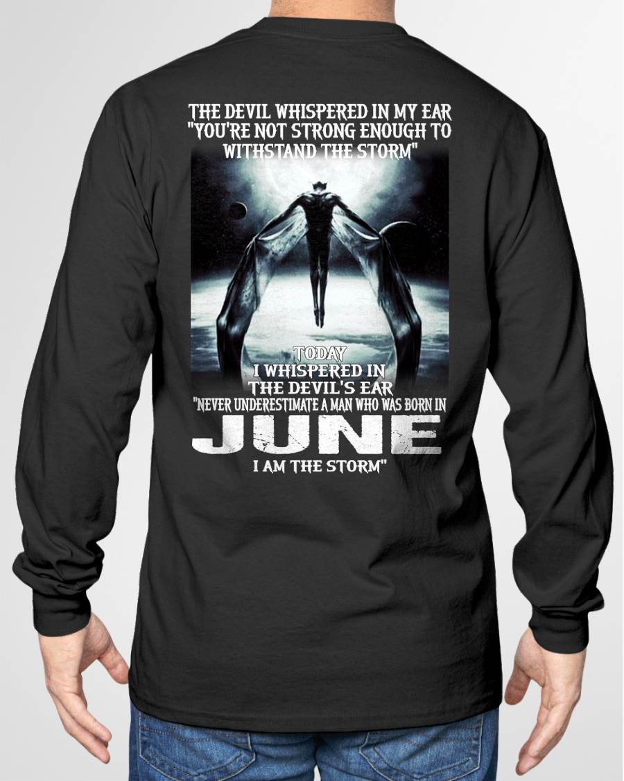 JUNE – YOU ARE NOT STRONG ENOUGH TO WITHSTAND THE STORM – MAN TEE - NINA06 (SKU08-35-06)