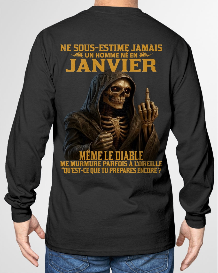 NE SOUS-ESTIME JAMAIS UN HOMME NÉ EN JANVIER Fr01 NINA01 male (SKU12-305-01)