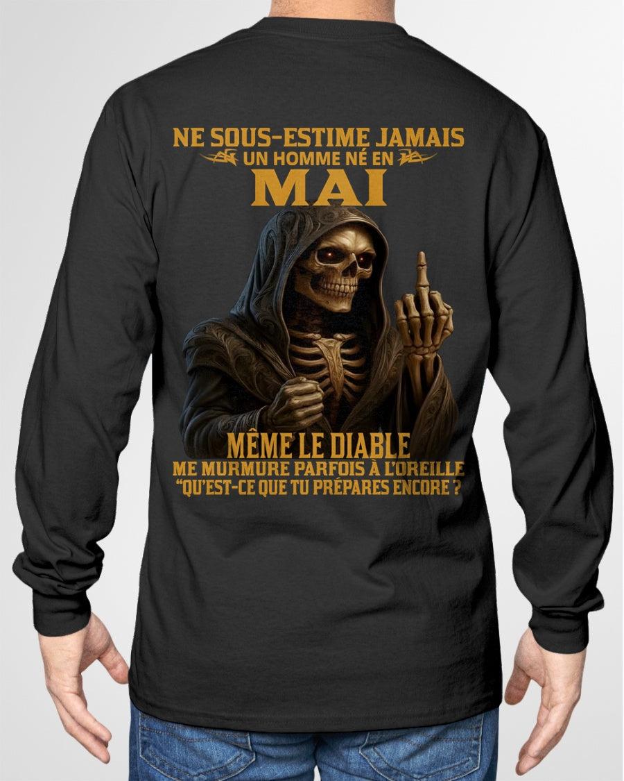 NE SOUS-ESTIME JAMAIS UN HOMME NÉ EN MAI Fr05 NINA05 male (SKU12-305-05)