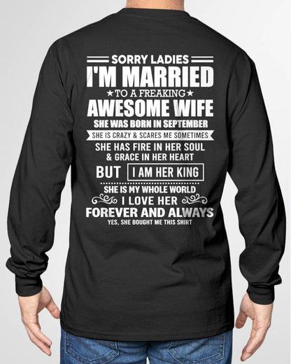 SEPTEMBER - SORRY LADIES I'M MARRIED TO A FREAKING AWESOME WIFE - FROM WIFE - NINA09 (SKU26T-01199-09)