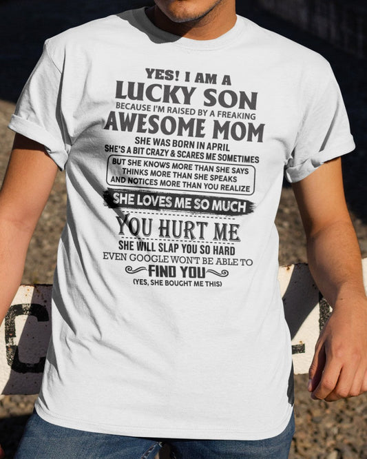 April - Awesome Mom - Perfect Gift For Your Son From Mom - NINA04 (SKU-LKW-04)