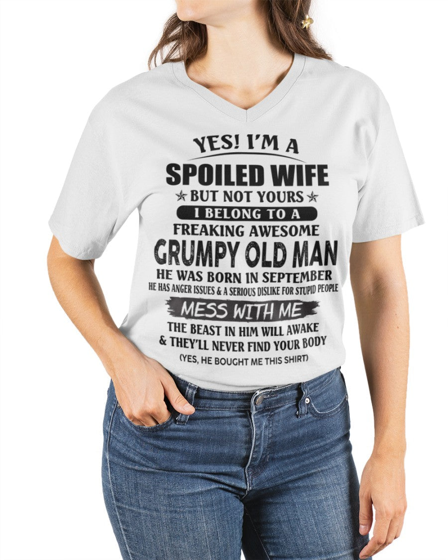 Grumpy Old Man September – Perfect gift for wife From Husband – NINA09 (SKU08-63-09)