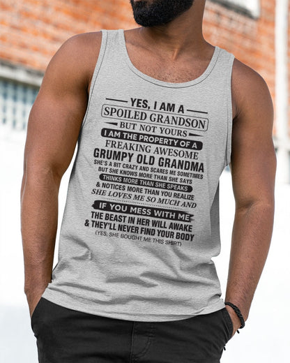 Yes I’m A Stubborn Grandson T-Shirt – Birthday Gift From Grandma / Woman - NINA00 (SKU10-171-00)