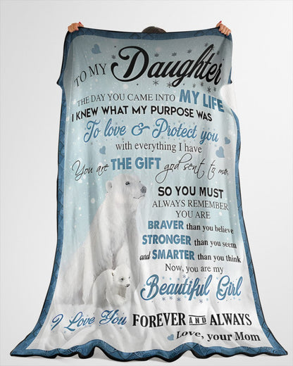 Special Gift For Your Daughter Blanket - From Mom (SKUB11-120)