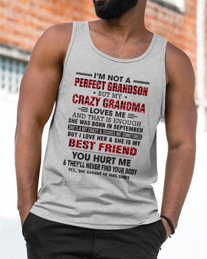I’m Not A Perfect Grandson T-Shirt – Birthday Gift From September Grandma / Woman - NINA09 (SKU10-167-09)