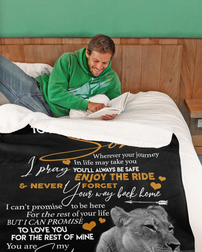 Special gift for son Blanket - from mom